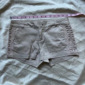 Demeanor Beige Women Shorts